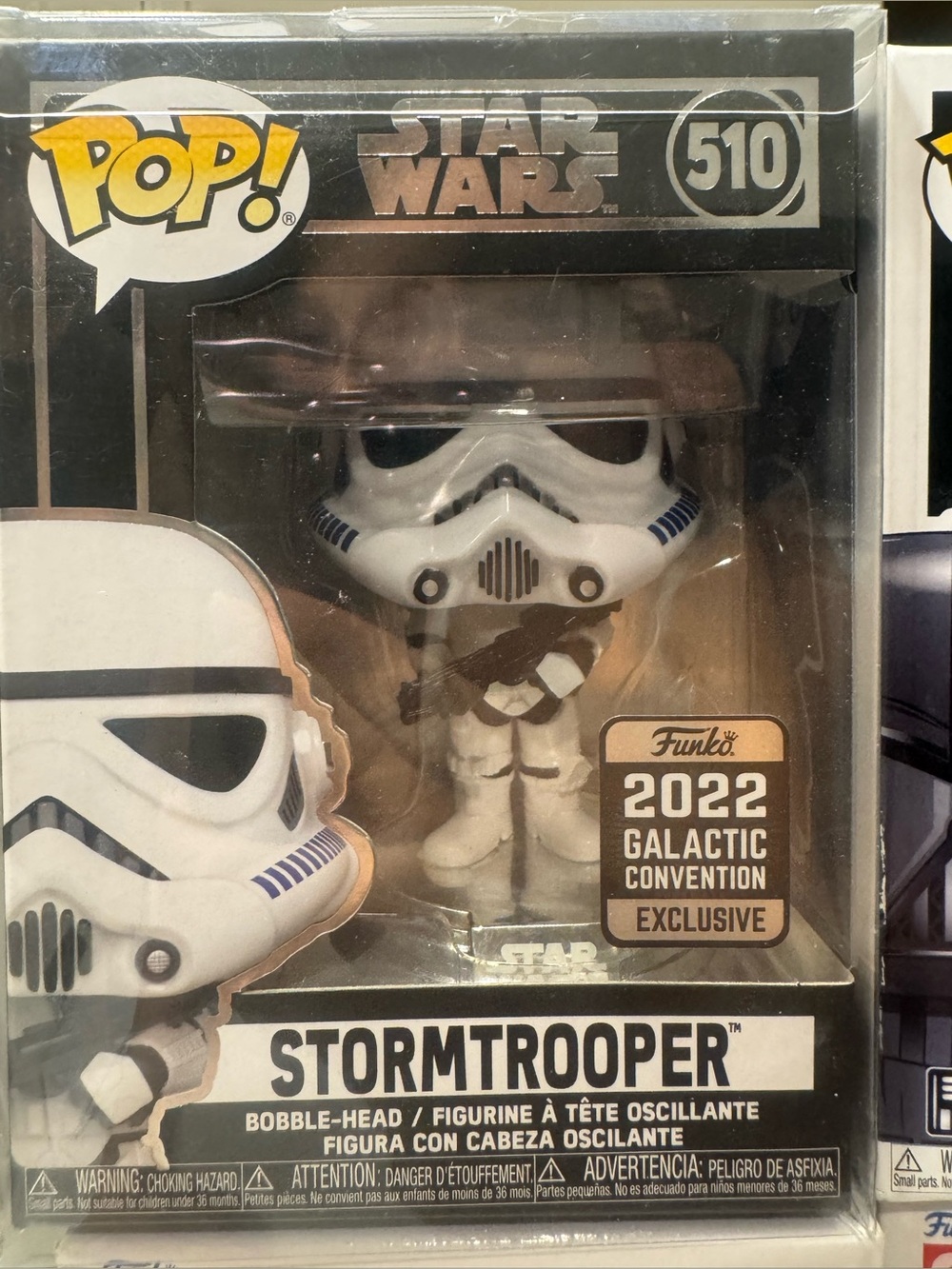 Funko POP! Stormtrooper (White, Black) - 2022 Galactic Convention Exclusive